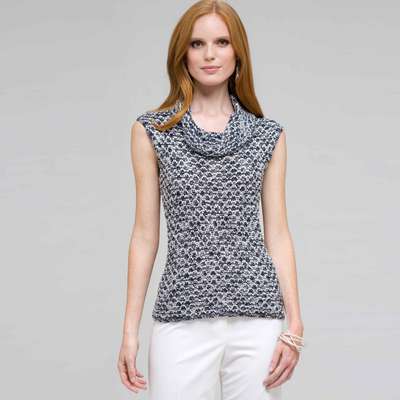 Sleeveless Cowl Neck Top